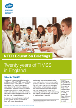 Twenty years of TIMSS in England