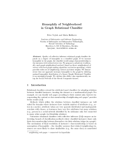 Homophily of Neighborhood in Graph Relational Classifier