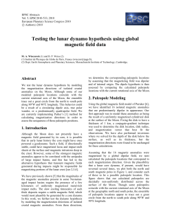 Testing the lunar dynamo hypothesis using global magnetic field data