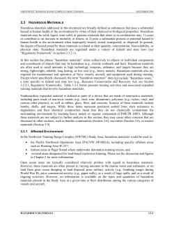 Hazardous materials addressed in this document are broadly