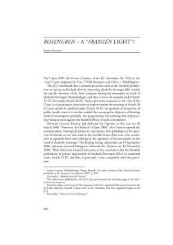 rosengren &ndash; a &ldquo;franz&eacute;n light&rdquo;?