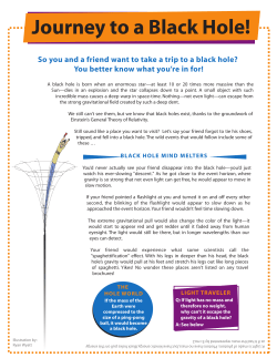 Journey to a Black Hole!