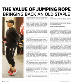 THE VALUE OF JUMPING ROPE