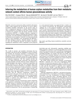Inferring the metabolism of human orphan metabolites from their