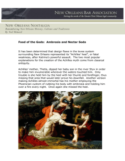 Food of the Gods: Ambrosia and Nectar Soda