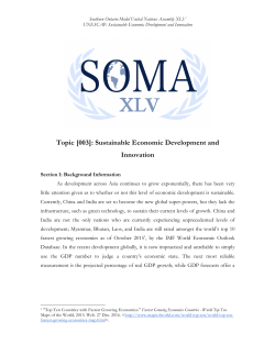 Sustainable Economic Development and Innovation