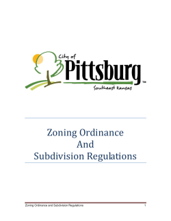 article 1 - City of Pittsburg
