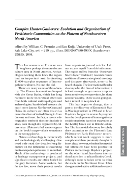 Complex Hunter-Gatherers: Evolution and Organization