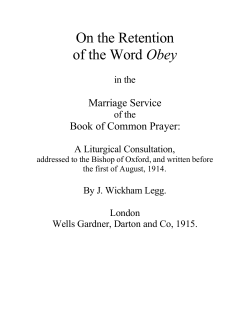 On the Retention of the Word Obey