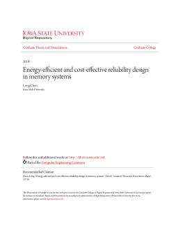 Energy-efficient and cost-effective reliability design in memory systems