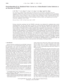 Electrodepositing Pt by Modulated Pulse Current on a Nafion