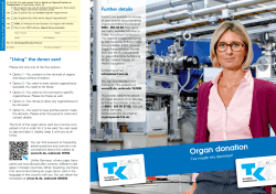 Organ donation