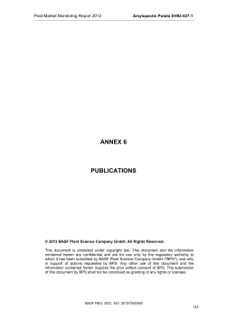 ANNEX 6 PUBLICATIONS