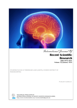 PDF - International Journal of Recent Scientific Research