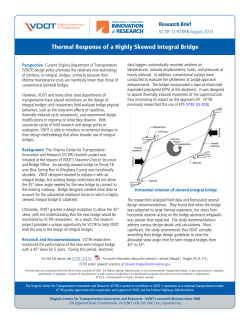 Thermal Response of a Highly Skewed Integral Bridge
