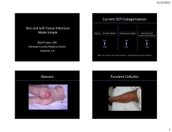 Current SSTI Categorization Abscess Purulent Cellulitis