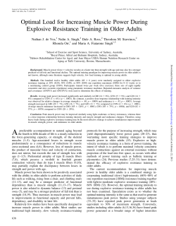 Optimal Load for Increasing Muscle Power During Explosive