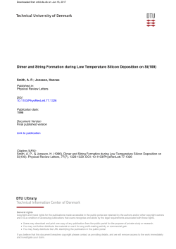Dimer and String Formation during Low Temperature