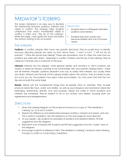 The Mediator`s Iceberg