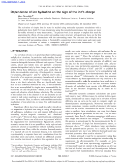 Dependence of ion hydration on the sign of the ion`s charge