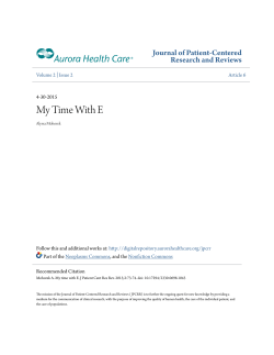 My Time With E - Aurora Health Care Digital Repository