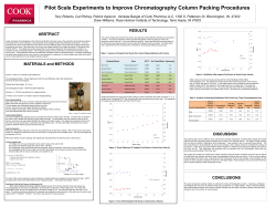 Pilot Scale Experiments to Improve