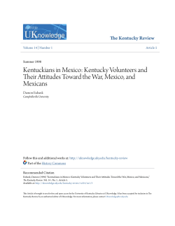 Kentucky Volunteers and Their Attitudes Toward the War, Mexico