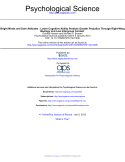 Psychological Science