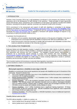 Guide for the employment of people with a disability