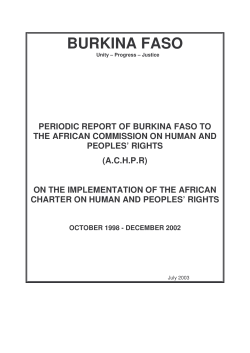ACHPR (2003) State Report