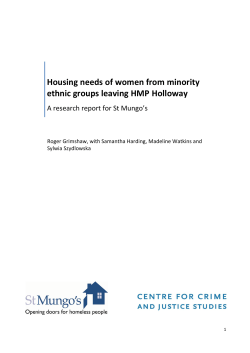 Housing needs of women from minority ethnic groups