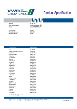 Product Specification
