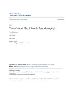 Does Gender Play A Role In Text Messaging?