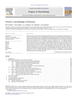 Toward a neurobiology of delusions
