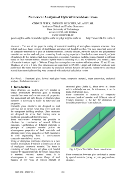 Numerical Analysis of Hybrid Steel-Glass Beam