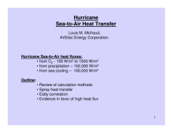 Hurricane Sea-to-Air Heat Transfer