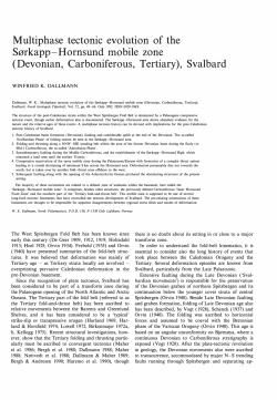 (Devonian, Carboniferous, Tertiary), Svalbard
