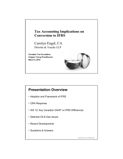 IAS 12 - Canadian Tax Foundation