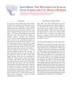 Issue Brief: The Movement of Illegal Guns Across