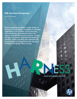 PLM and Cloud Computing