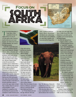 The Federal Republic of South Africa, with a population of over 42