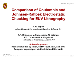 Comparison of Coulombic and Johnsen-Rahbek