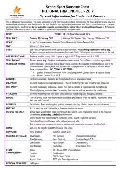 TOUCH 13 &ndash; 15 Years Boys and Girls