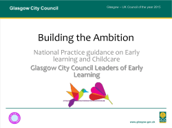 Building the Ambition - Glow Blogs