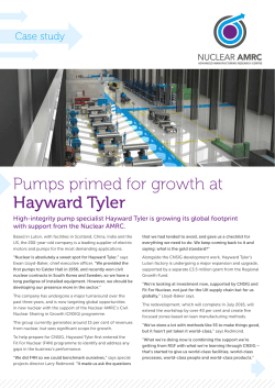 Pumps primed for growth at Hayward Tyler