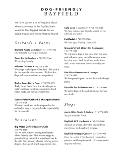 dog-friendly bayfield