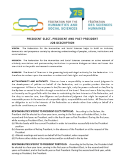 President-elect / President / Past-president