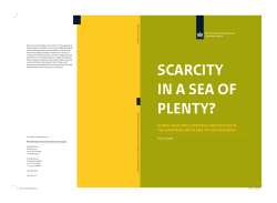 Scarcity in a sea of plenty