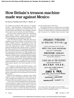 How Britain`s treason machine made war against Mexico