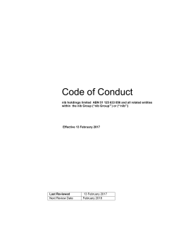 Code of Conduct